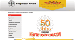 Desktop Screenshot of colegioisaacnewtonbogota.com